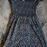AUW  Black and White Floral Dress Photo 0