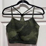 Aerie Offline The Hugger Recharge Camo Print Sports Bra Workout Top Medium Gym Green Photo 0