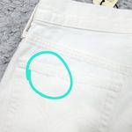 Levi's Premium 501 Original Straight Jeans Size 26 x 32 White High Rise Raw Hem Photo 9