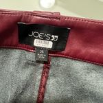 joe's jeans FLAWED Joe’s Jeans Red Mia Vegan Leather Pants Size 26 US $198 Photo 3