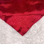 SheIn Strapless Leopard Red Satin Crop Top Photo 1