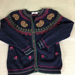 kim rogers Women’s Embroidered Sweater size Med. EUC Photo 4