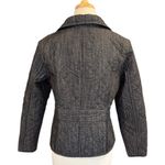 Chico's Chico’s Black Quilted Denim Jacket Size 1 (8 U.S.) Photo 2