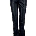 William Rast  black leather boot cut pants. EUC. Photo 0