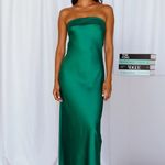 Beginning Boutique  Strapless Emerald Dress (Mariah Maxi Dress) Photo 4