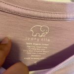 Ivory Ella  Lavender Long Sleeve Pocket Tee Shirt w Mándala Elephant S EUC Photo 4