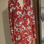 Trina Turk  Kamryn Floral Scroll Polo Mini  Dress Size L Photo 3