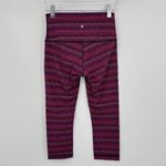 Lululemon  8 Wunder Under cropped high rise leggings space dye twist regal plum Photo 2
