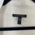 Eileen Fisher  Organic Linen Open Front Cardigan Sweater White Size Small‎ P Photo 3