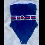 Venus Retro Style Belted One Piece Halter Bathing Suit Photo 1