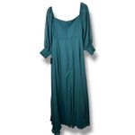 Lulus  NWT Feel The Romance Emerald Green Off-the-Shoulder Princess Maxi Dress Photo 6