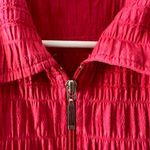 Breckenridge Jacket Women’s Medium Pink Textured Full Zip Coastal Grandma Photo 2