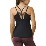 prAna NWT Womens Yoga Pilates Strappy Top Bra New Naturale Black Hike Cups L Photo 1