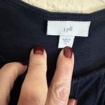 J. Jill Navy Blue M Lace Trimmed Tunic Dress Knee Length Short Sleeve Pockets Size M Photo 11