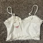 Privy  Ivory Ruffled Top Photo 3