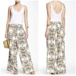 Free People  Women Linen Blend Printed Wide Leg Pants Ivory size S Photo 1