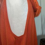 Cyrus  Orange Sleeveless Hooded Vest Photo 2