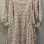Hayden  Floral Puff Sleeve Square Neck Babydoll Dress Photo 3