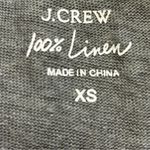 J.Crew  Women's Gray Linen V-Neck Short Sleeve Tee Size XS Photo 3