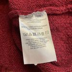 Maeve  Burgundy Sleeveless Halter Neck Cotton Sweater Top Photo 3