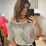 Nicki Minaj Crop Top Sweatshirt Gray Size Medium Photo 2