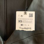 ZARA NWT  Black Faux Leather Ruched V-Neck Mini Dress XS Photo 9