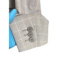 NY&C Women's Size 2 Stretch Plaid Blazer Career Workwear Jacket Office Gray Photo 6