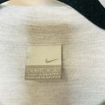 Nike  Light Gray Cropped Polo Shirt Sz Medium Photo 6