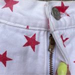 Vintage 90s Mixed Blues America Fourth of July Star Spangled Jean Shorts Size 23 Photo 2