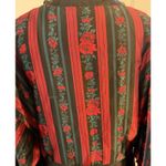 VTG Satin Nightgown & Robe Set Sz LG Black/Red Floral Sexy Nightie Feminine EUC Photo 6