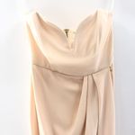 Shona joy Bustier Draped Maxi Dress in Nude 4 Photo 2
