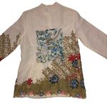 Citron Santa Monica Jacket Womens M Used Silk Linen Size M Photo 5