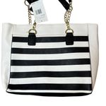 Betsey Johnson NWT Island Palm Tree Striped Tote Handbag Retails $118 Photo 1