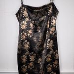 Urban Outfitters  Floral Dragon Print Sateen Twill Mini Dress Size Medium Photo 0
