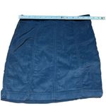 Free People Navy blue corduroy mini skirt sz 8 Photo 5