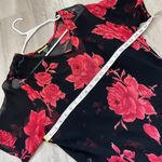 Vintage Floral Dress layered maxi womens Black Red (size 1x) whimsigoth feminine Photo 2