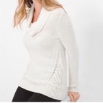 White House | Black Market Fringe Cowl Neck Sweater XS Photo 1