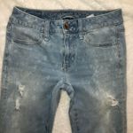American Eagle  Light Denim Distressed Jegging Jean Photo 3