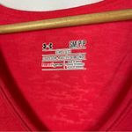 Under Armour  Hot Pink Semi Fitted Burnout V-Neck Athletic T-Shirt S Photo 3