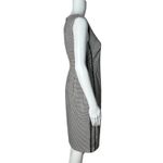 Calvin Klein Sheath Dress Black White Houndstooth Print Sleeveless Size 4 Photo 1