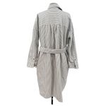 Everlane The Oxford Shirt Dress Striped White & Grey Button Down Size Small Photo 12