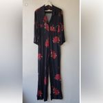 Reformation Shanghai Jumpsuit Size 4
Black Red Floral Pantsuit boho fall $300 Photo 4