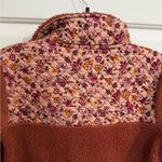 Vera Bradley Half Zip Teddy Sherpa Ovesized Quilted Floral Pullover Size XXS/XS Photo 9