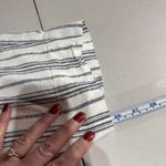 Madewell Linen-Cotton Hi Rise Pants Gray Stripe AN839 Size 14 White Paperbag Photo 12