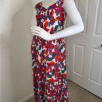Skies Are Blue Red and White Sleeveless Maxi Sundress Size Small. #151 Photo 1