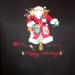 Bechamel Christmas Crazy Cats Santa Sweatshirt Black Size M Photo 4