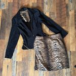 Scarlett Chic Tiger Print skirt set dressy women’s size 10 animal print outfit set Photo 0