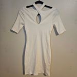 Skin Dress Indira Mini Bone White Neutral Casual Bridal Cocktail Keyhole Size XS Photo 14