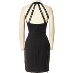 Nicole Miller  Strappy Open Back Little Black Dress SMALL VINTAGE 80's Photo 2