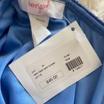 Henri Girl Blue Satin Strapless Romper Photo 2